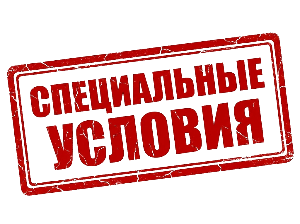Специальные условия